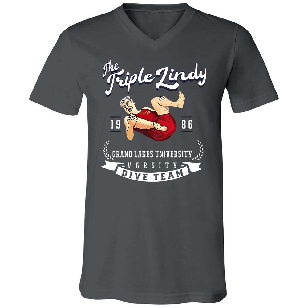 Unisex V-Neck T-Shirt - 1HWJC22T - Asphalt - 13