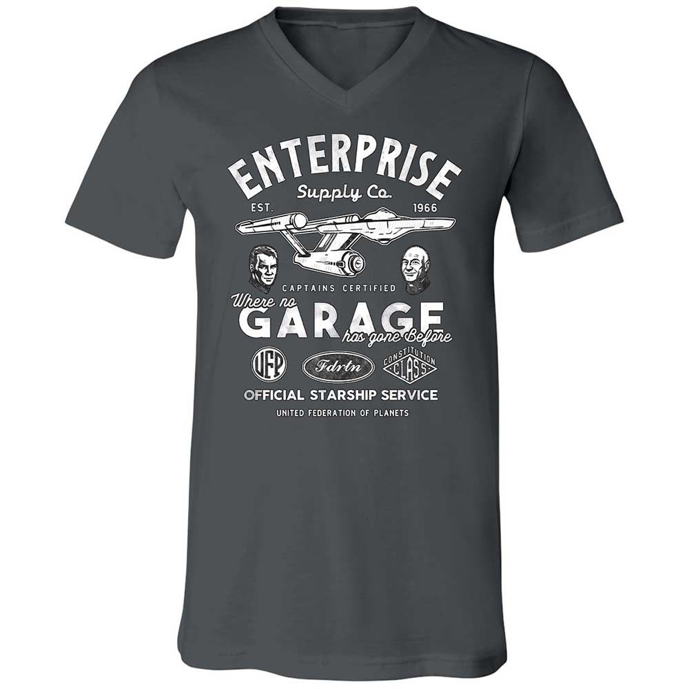 Unisex V-Neck T-Shirt - SWN6W8C2 - Asphalt - 13