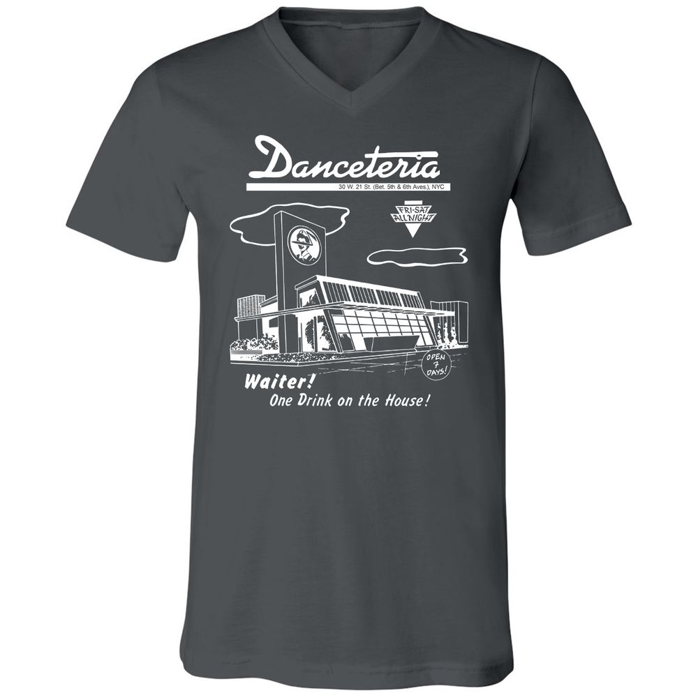 Unisex V-Neck T-Shirt - VFAGRDT7 - Asphalt - 13