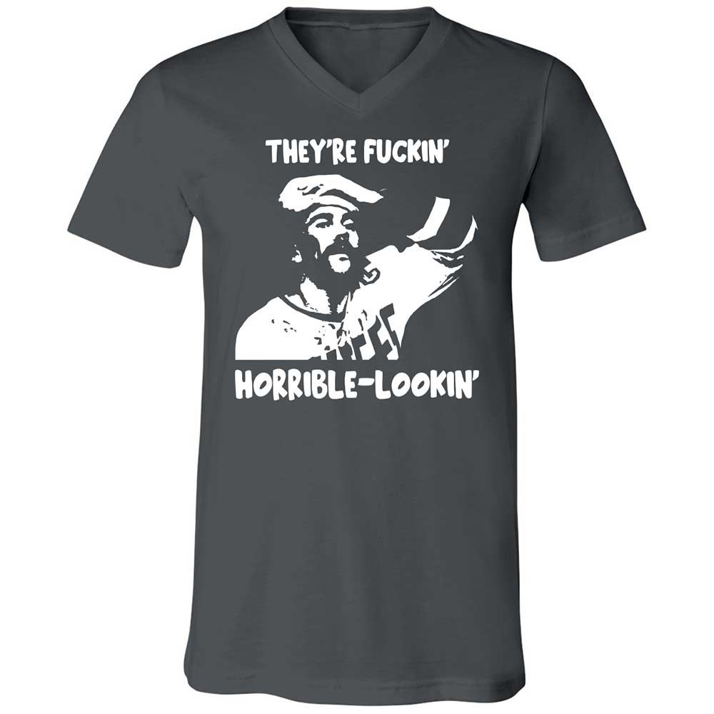 Unisex V-Neck T-Shirt - GKGA57EN - Asphalt - 13
