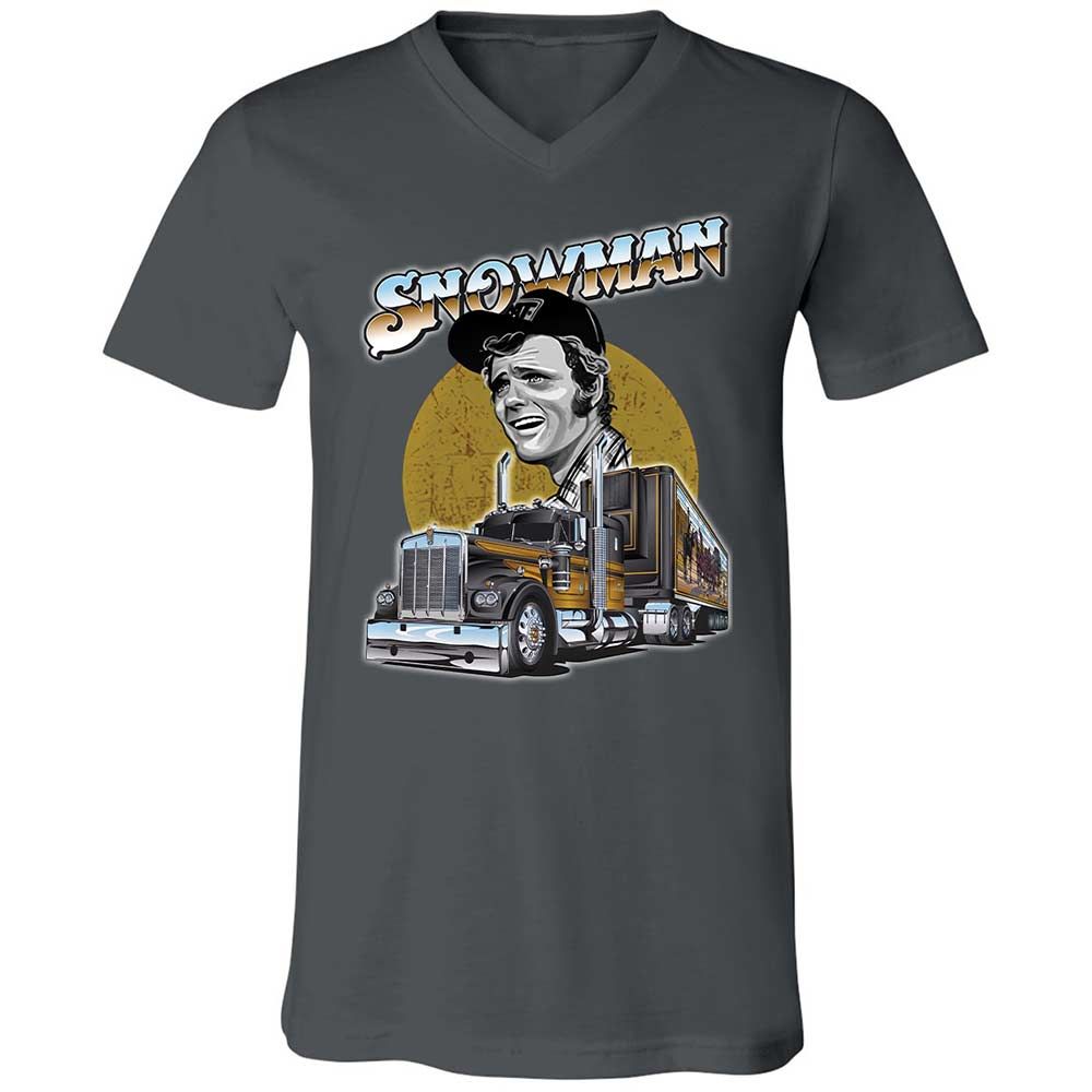 Unisex V-Neck T-Shirt - HZGDBTT7 - Asphalt - 13