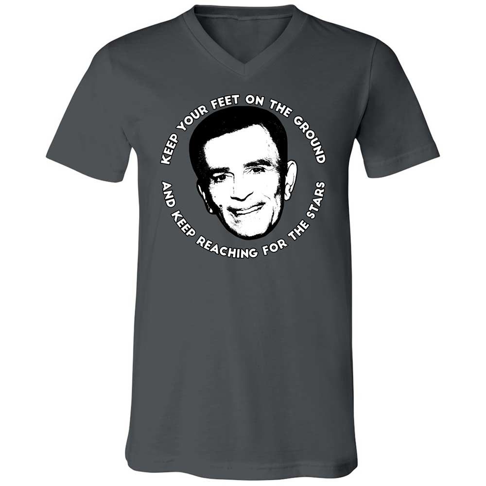 Unisex V-Neck T-Shirt - LL9QPEV7 - Asphalt - 13