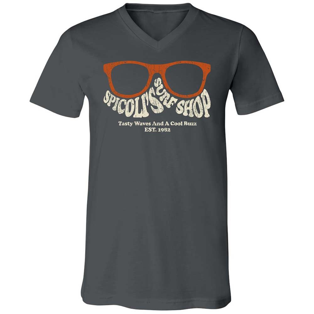 Unisex V-Neck T-Shirt - J82JMWB8 - Asphalt - 13