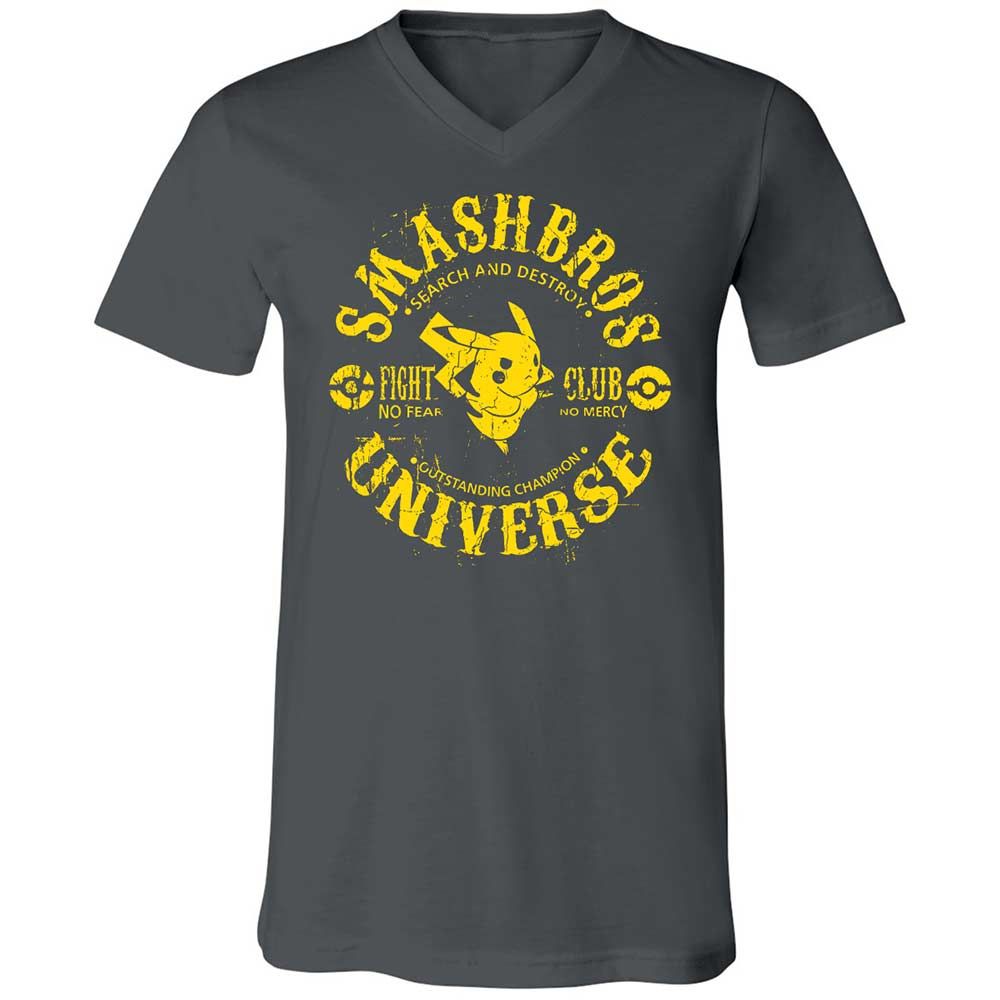 Unisex V-Neck T-Shirt - 5BJ47WRY - Asphalt - 13