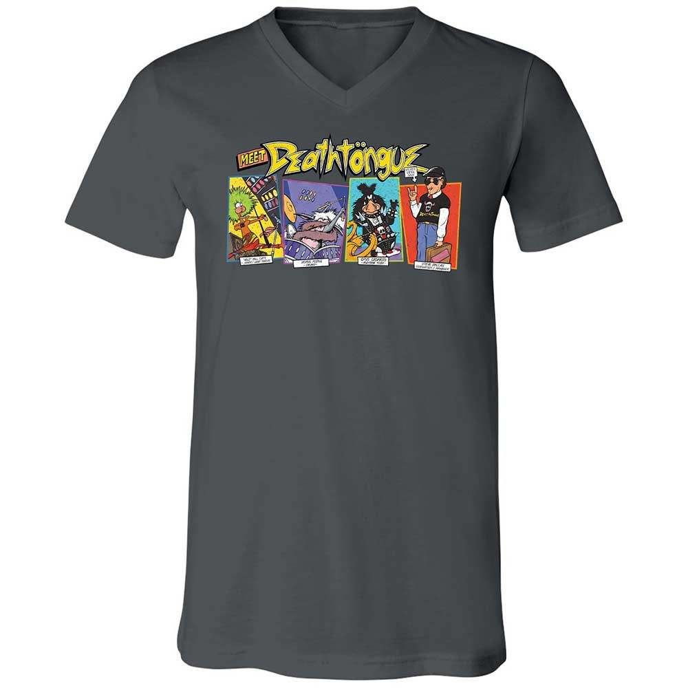 Unisex V-Neck T-Shirt - G6F9M4P6 - Asphalt - 13