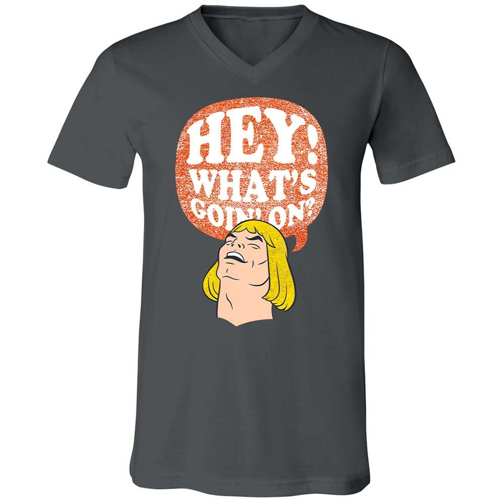 Unisex V-Neck T-Shirt - 3V86KA6E - Asphalt - 13
