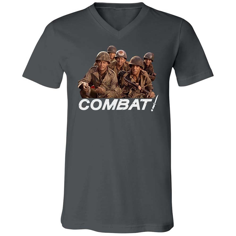 Unisex V-Neck T-Shirt - FF5MBPQC - Asphalt - 13