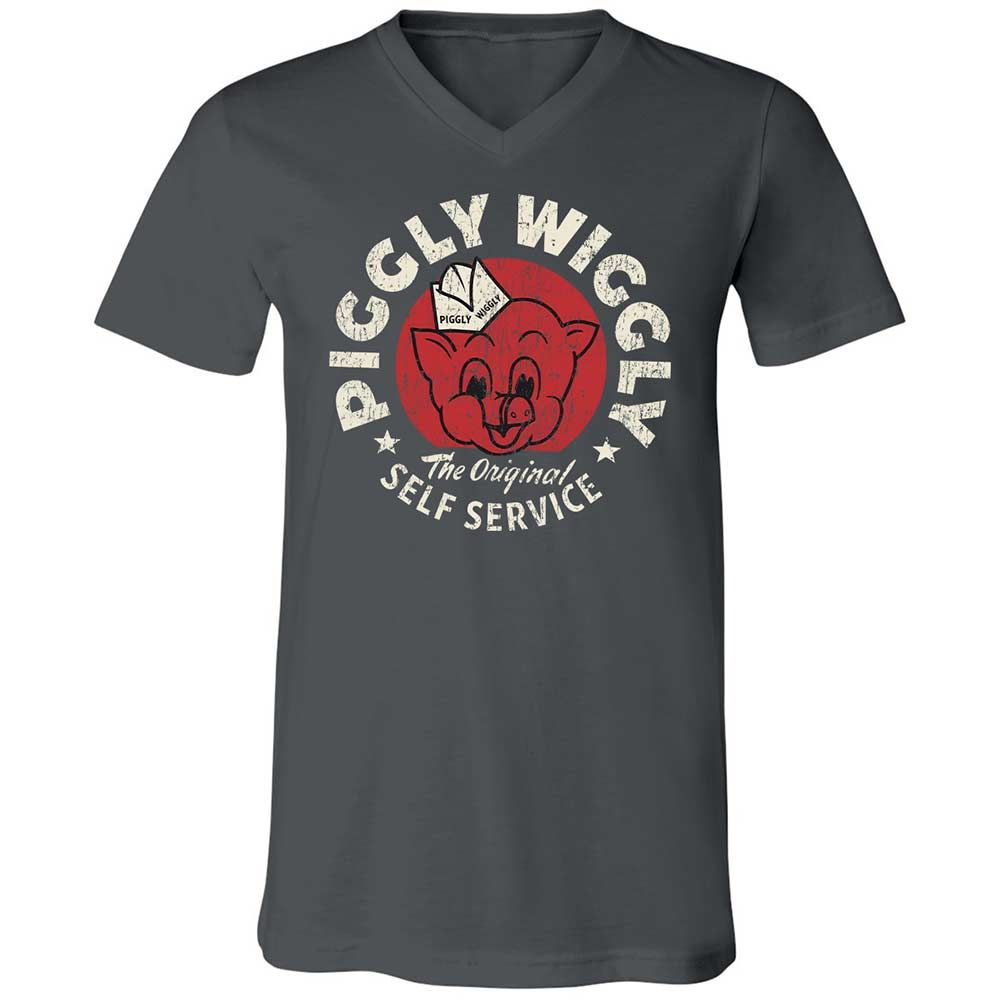 Unisex V-Neck T-Shirt - 3VZJF3VL - Asphalt - 13