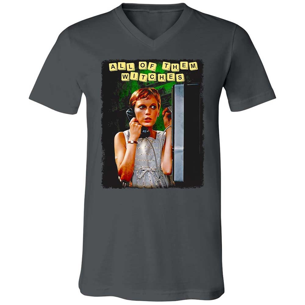 Unisex V-Neck T-Shirt - W98HCEUS - Asphalt - 13