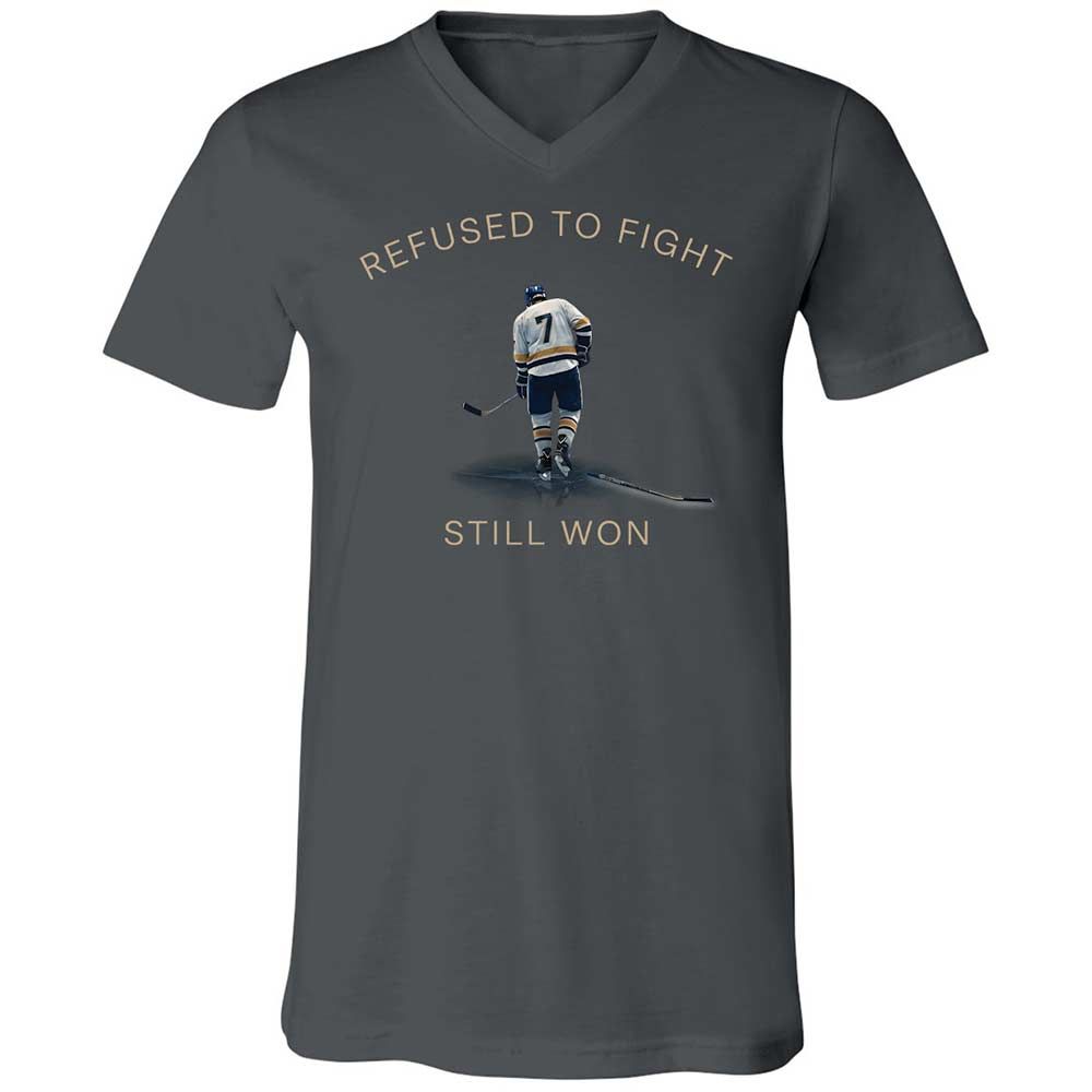Unisex V-Neck T-Shirt - SN47RZLG - Asphalt - 13