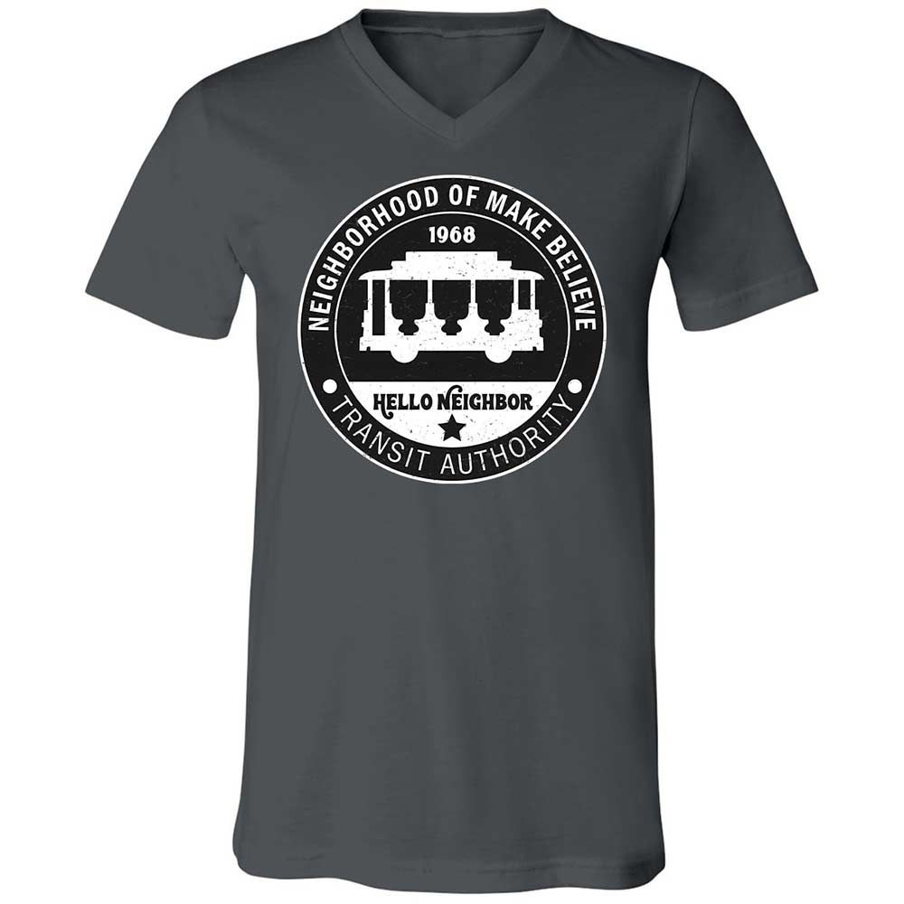 Unisex V-Neck T-Shirt - 91RW9GCB - Asphalt - 13