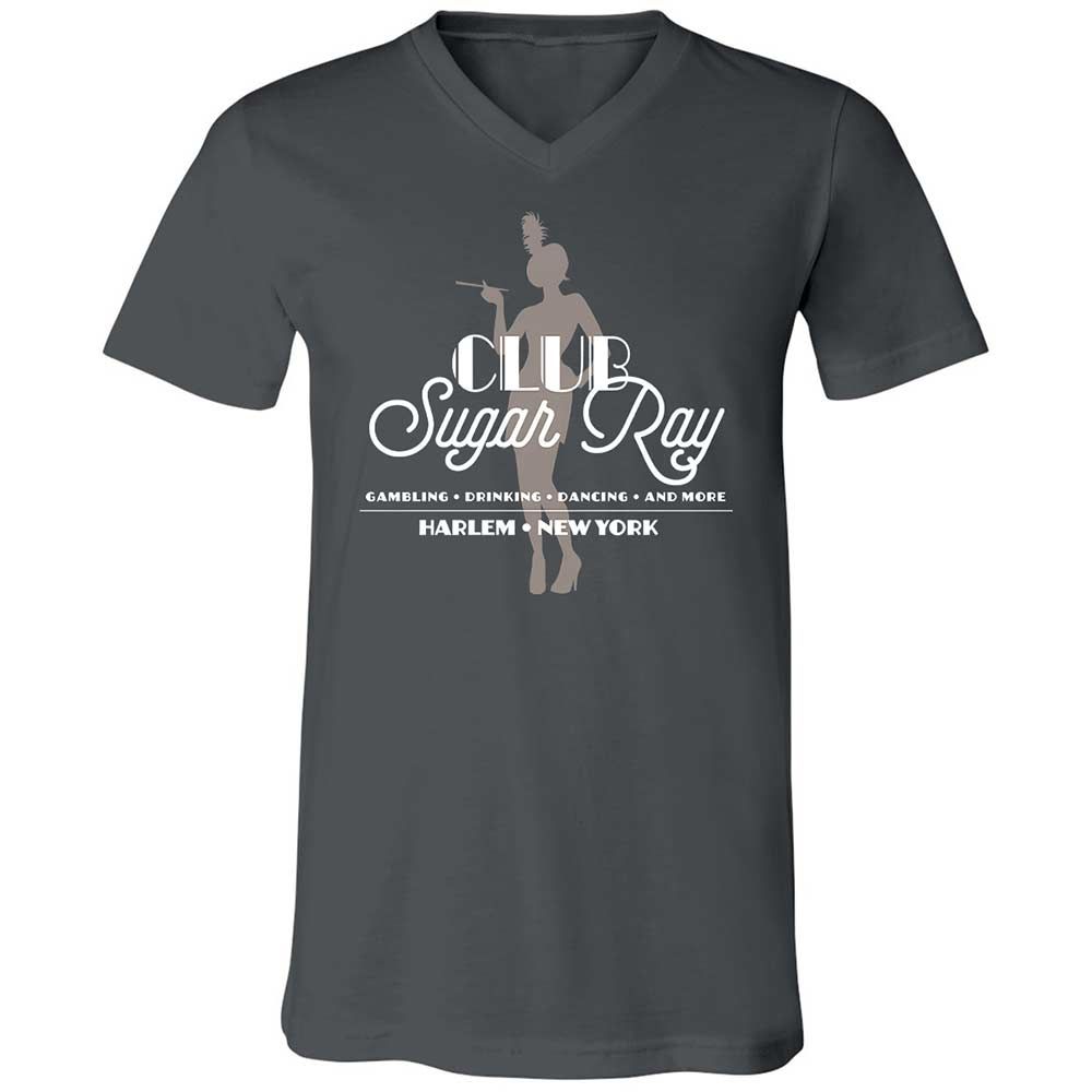 Unisex V-Neck T-Shirt - 6AY31V8V - Asphalt - 13