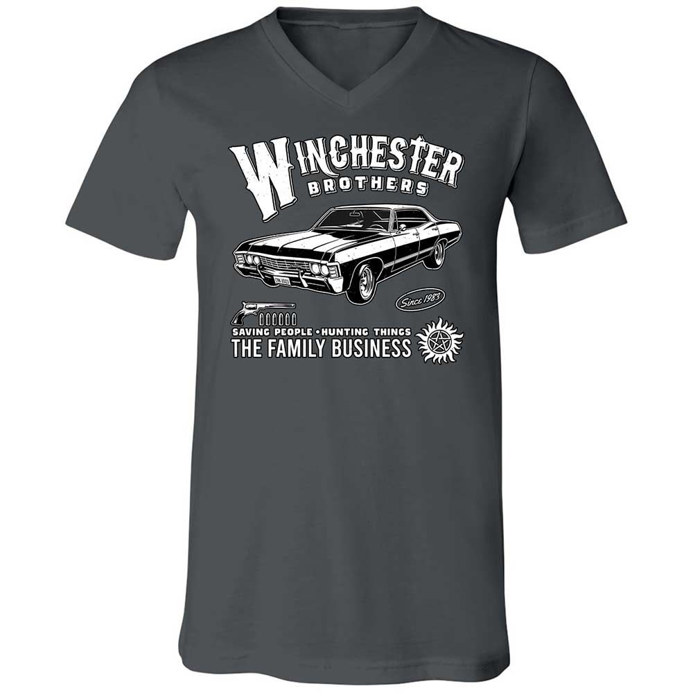 Unisex V-Neck T-Shirt - KAM13VLA - Asphalt - 13
