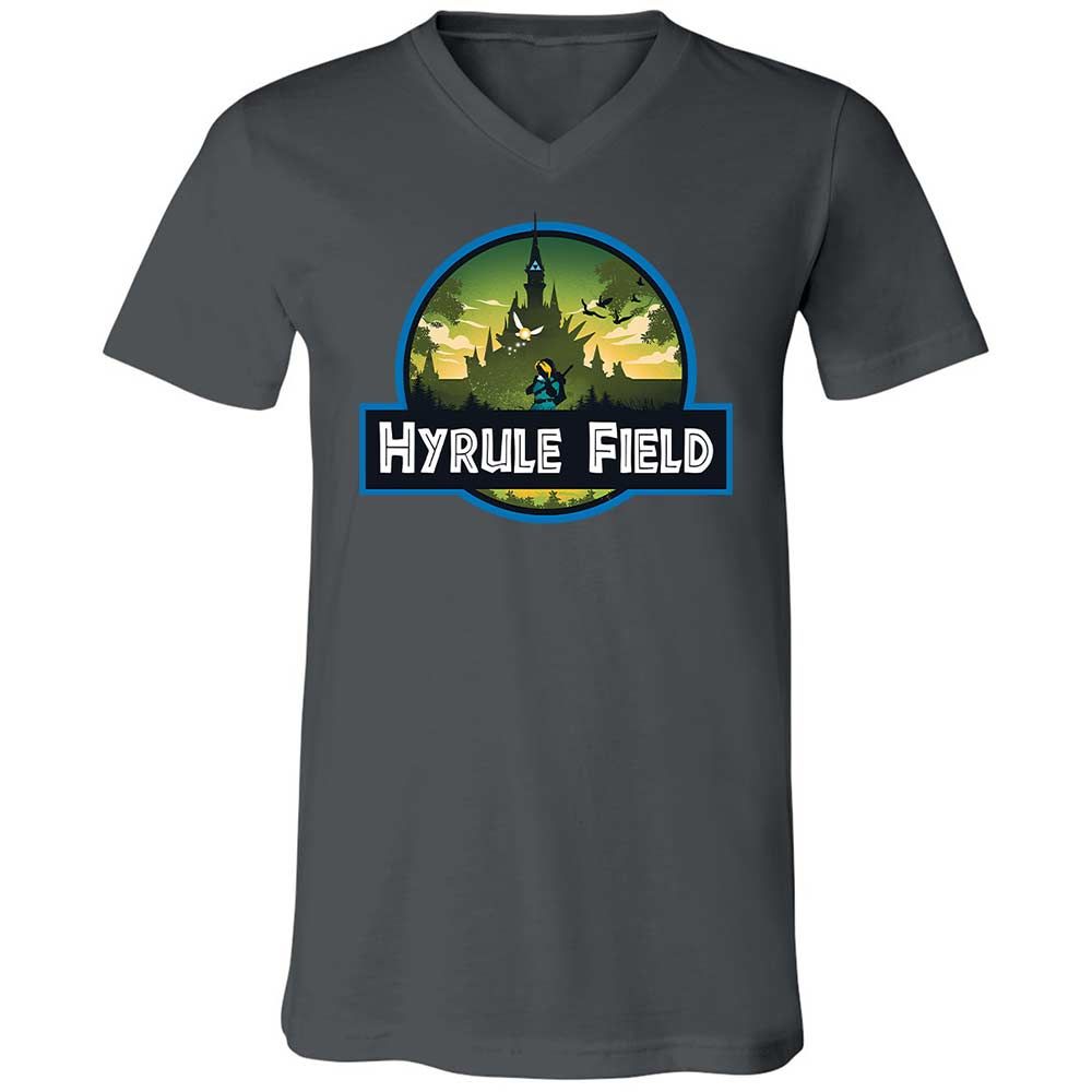 Unisex V-Neck T-Shirt - H89LA6DW - Asphalt - 13