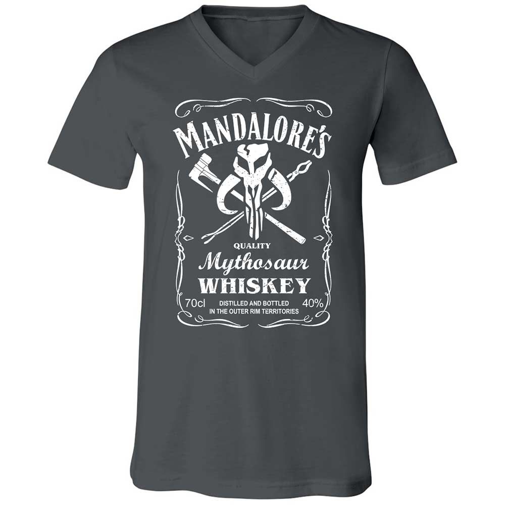 Unisex V-Neck T-Shirt - T36MNDDW - Asphalt - 13