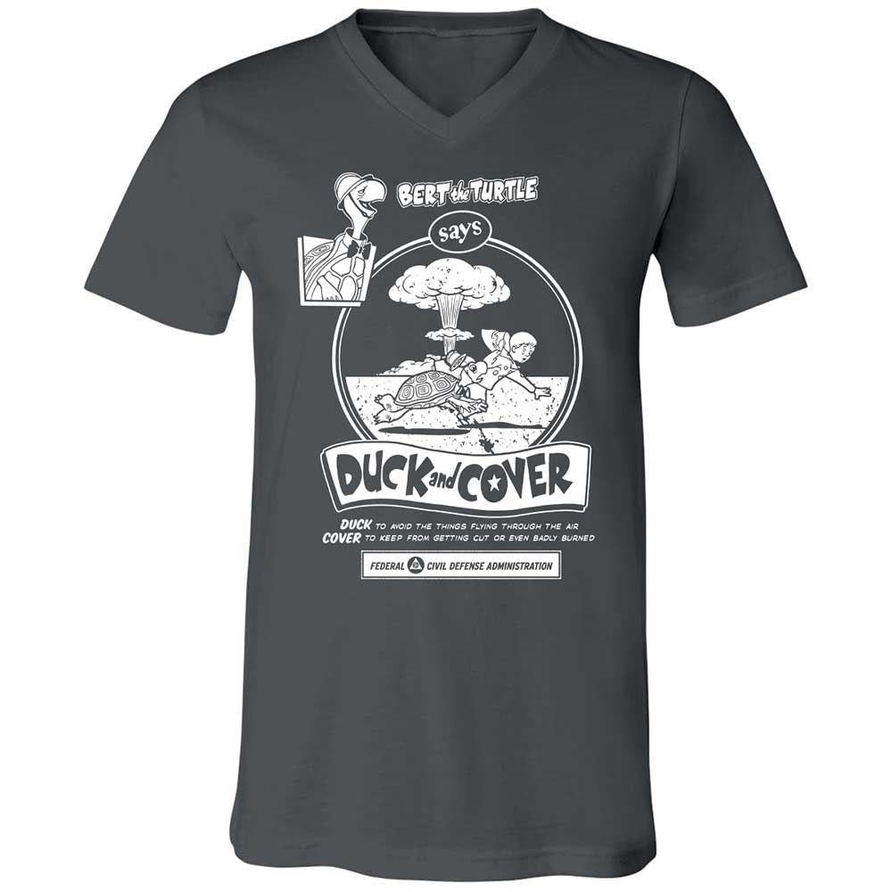 Unisex V-Neck T-Shirt - 2VA6L91B - Asphalt - 13