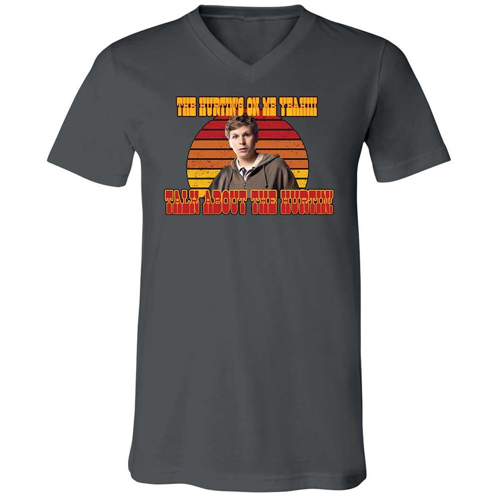 Unisex V-Neck T-Shirt - E3SKWTEG - Asphalt - 13