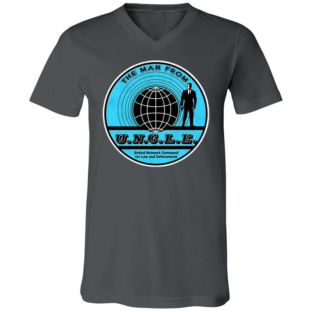 Unisex V-Neck T-Shirt - GYJRTSZD - Asphalt - 13