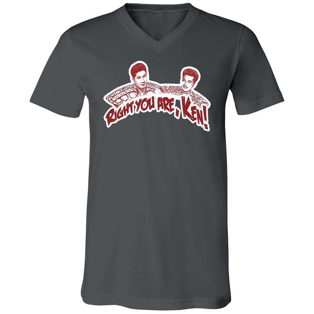 Unisex V-Neck T-Shirt - 9U9LDCLQ - Asphalt - 13