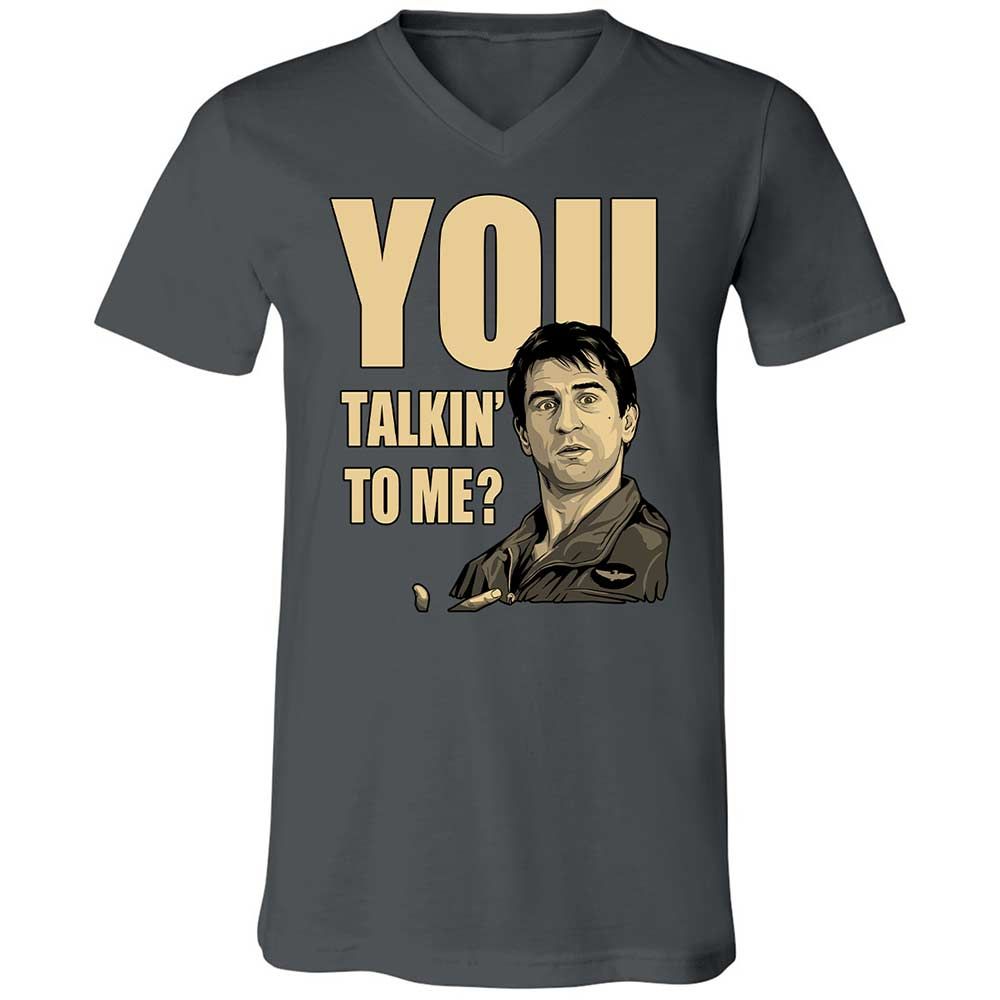 Unisex V-Neck T-Shirt - K3W8KJ6G - Asphalt - 13