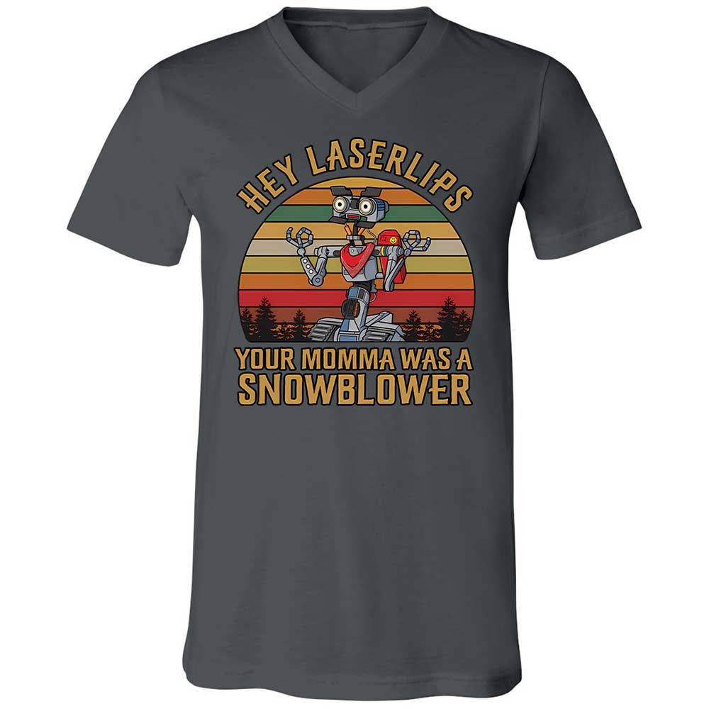 Unisex V-Neck T-Shirt - CG9RRLDU - Asphalt - 13