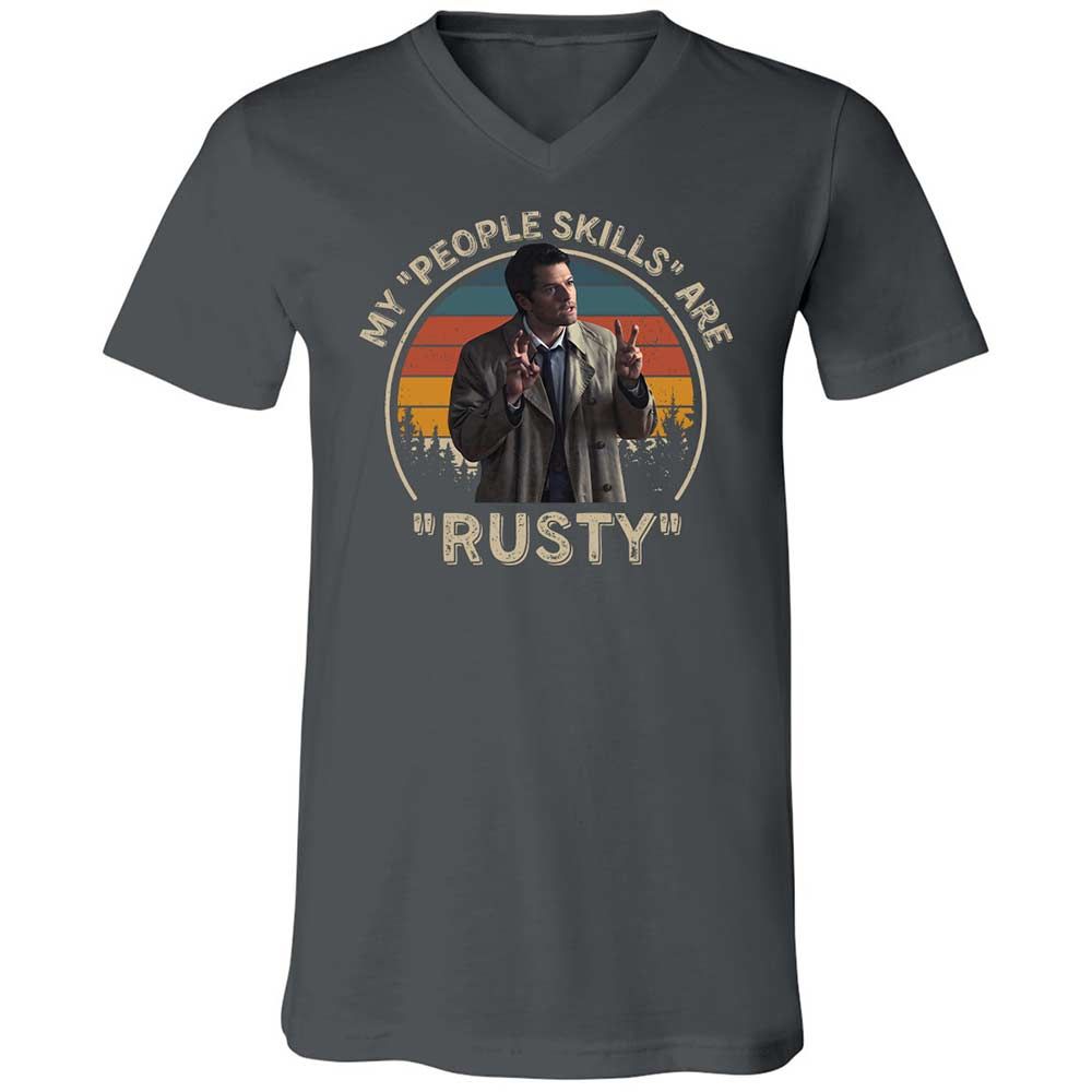 Unisex V-Neck T-Shirt - LGF22UEF - Asphalt - 13