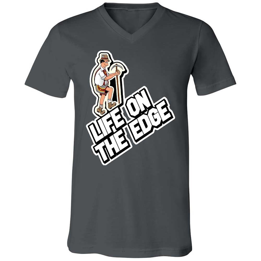 Unisex V-Neck T-Shirt - VVV2KCS2 - Asphalt - 13