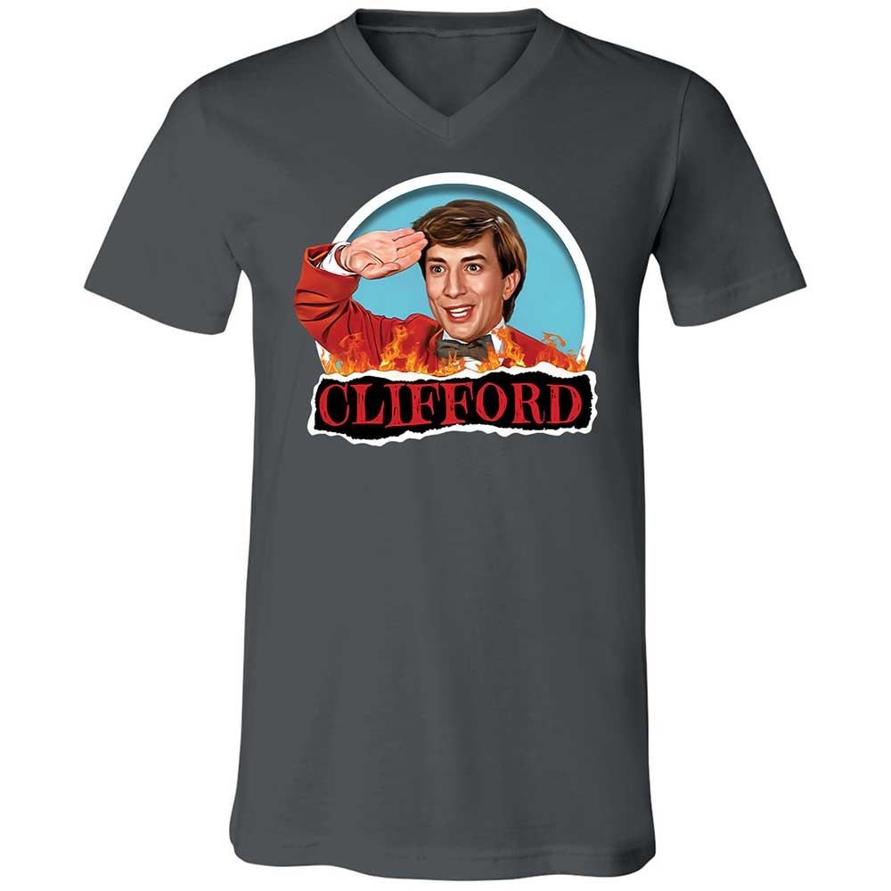 Unisex V-Neck T-Shirt - YJZTG1TV - Asphalt - 13