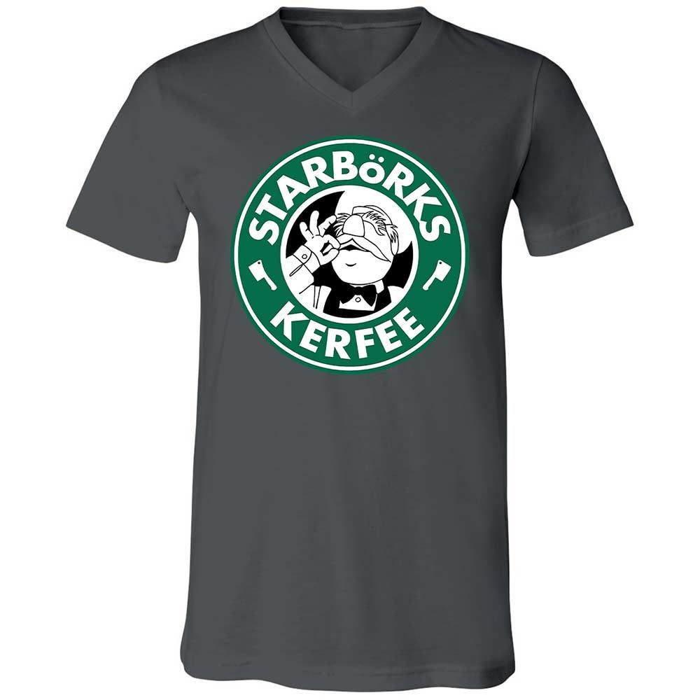 Unisex V-Neck T-Shirt - FSD7CA7A - Asphalt - 13