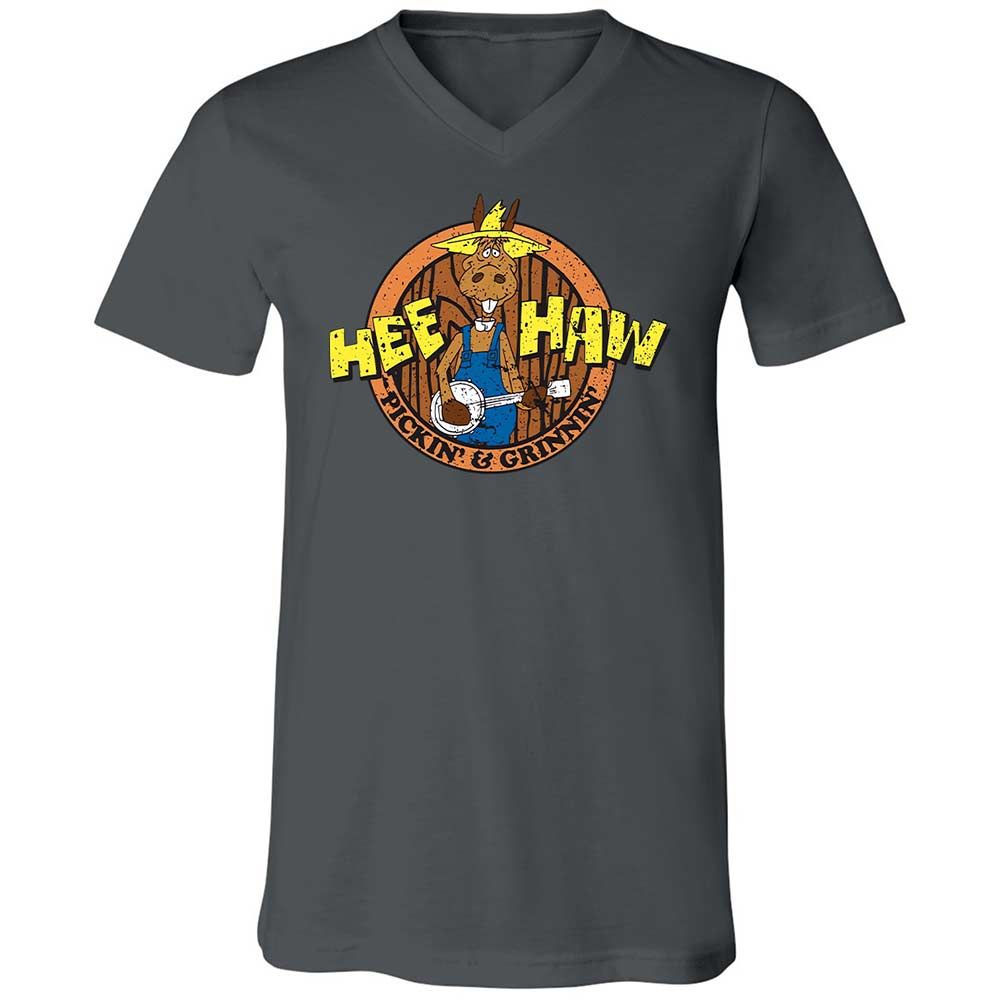 Unisex V-Neck T-Shirt - 3ZBESZ2J - Asphalt - 13