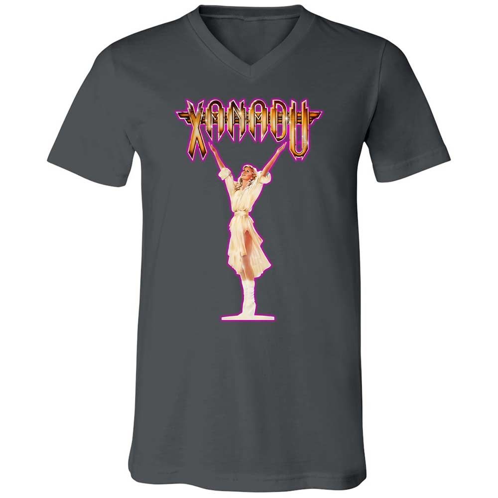 Unisex V-Neck T-Shirt - XQYXHDZV - Asphalt - 13