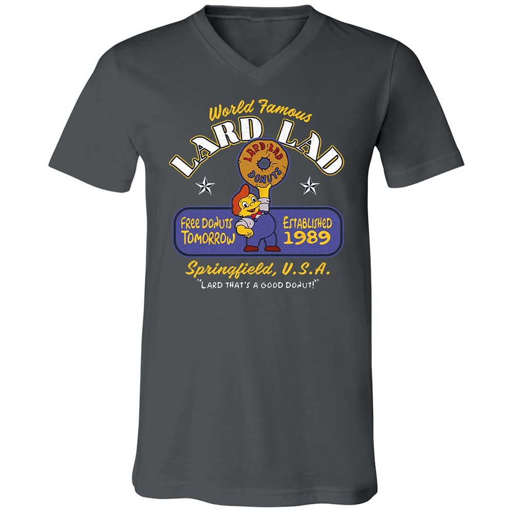 Unisex V-Neck T-Shirt - Y7LG7PQW - Asphalt - 13