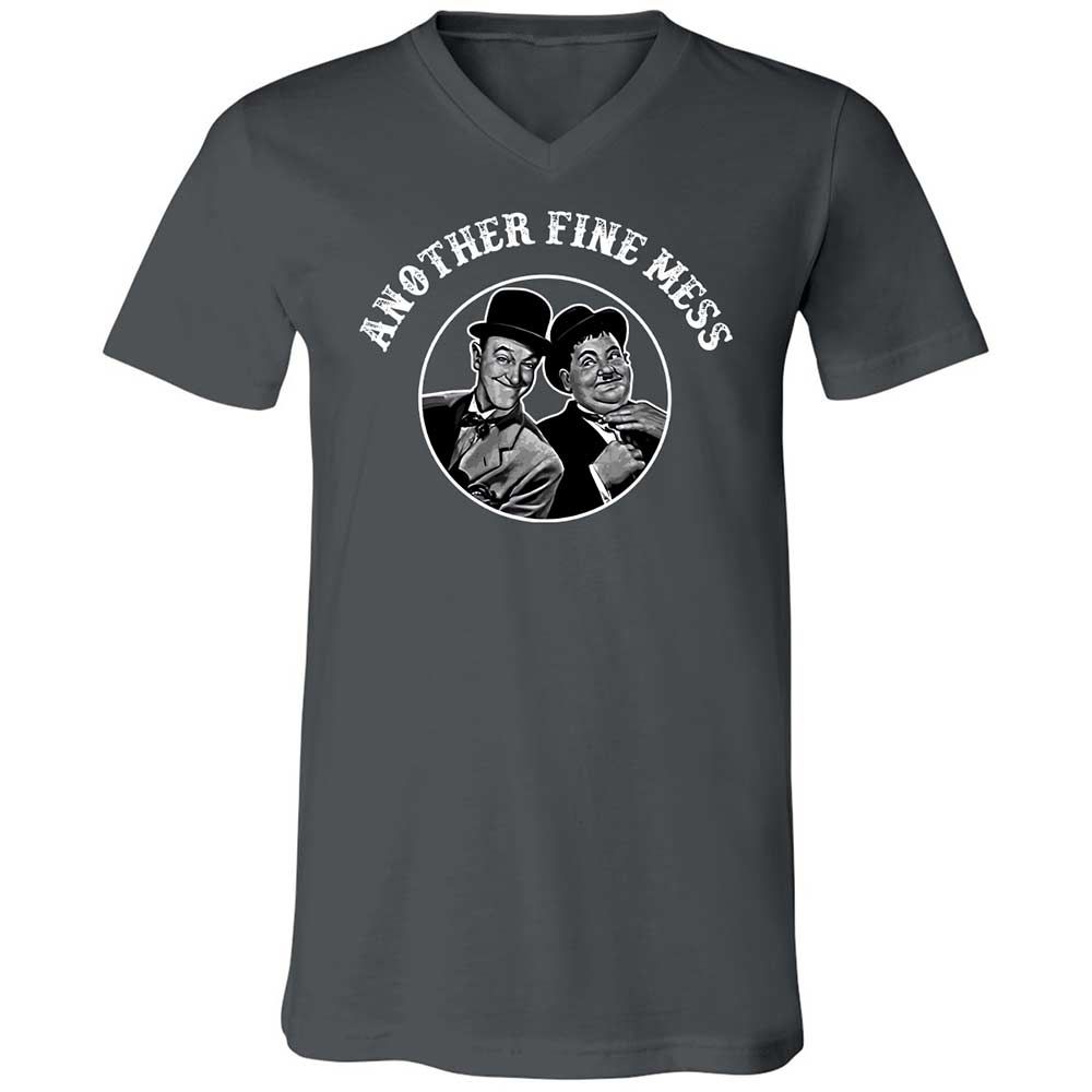 Unisex V-Neck T-Shirt - 8UYGAG2G - Asphalt - 13