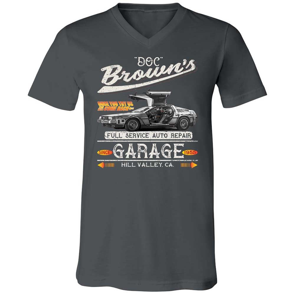Unisex V-Neck T-Shirt - 4EM6BXVF - Asphalt - 13
