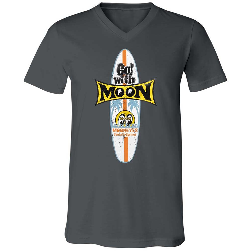 Unisex V-Neck T-Shirt - KY7N5KS7 - Asphalt - 13