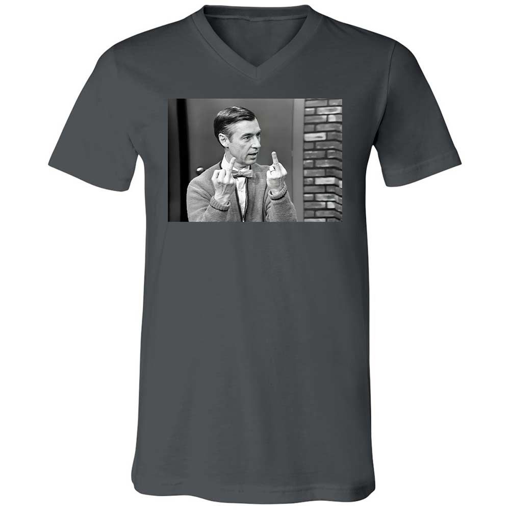 Unisex V-Neck T-Shirt - 2Y5HJG7Z - Asphalt - 13