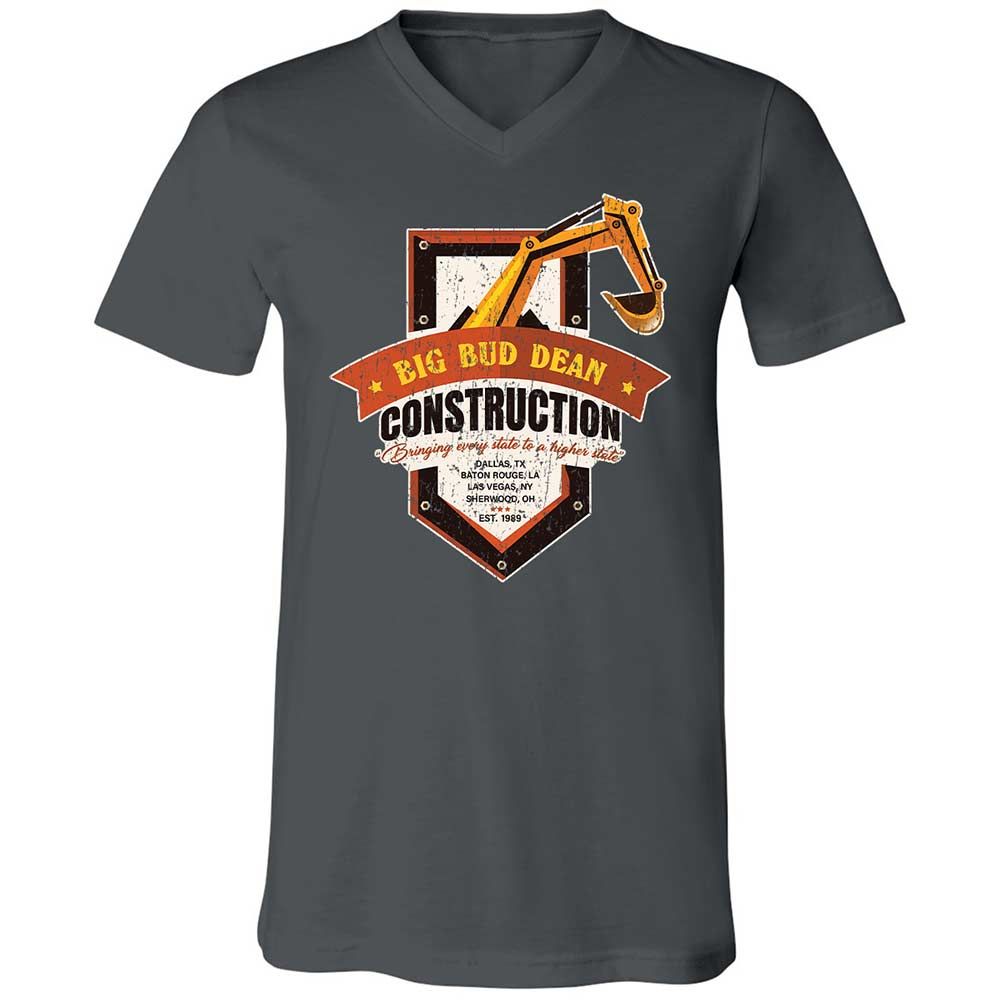 Unisex V-Neck T-Shirt - XV6DJX66 - Asphalt - 13