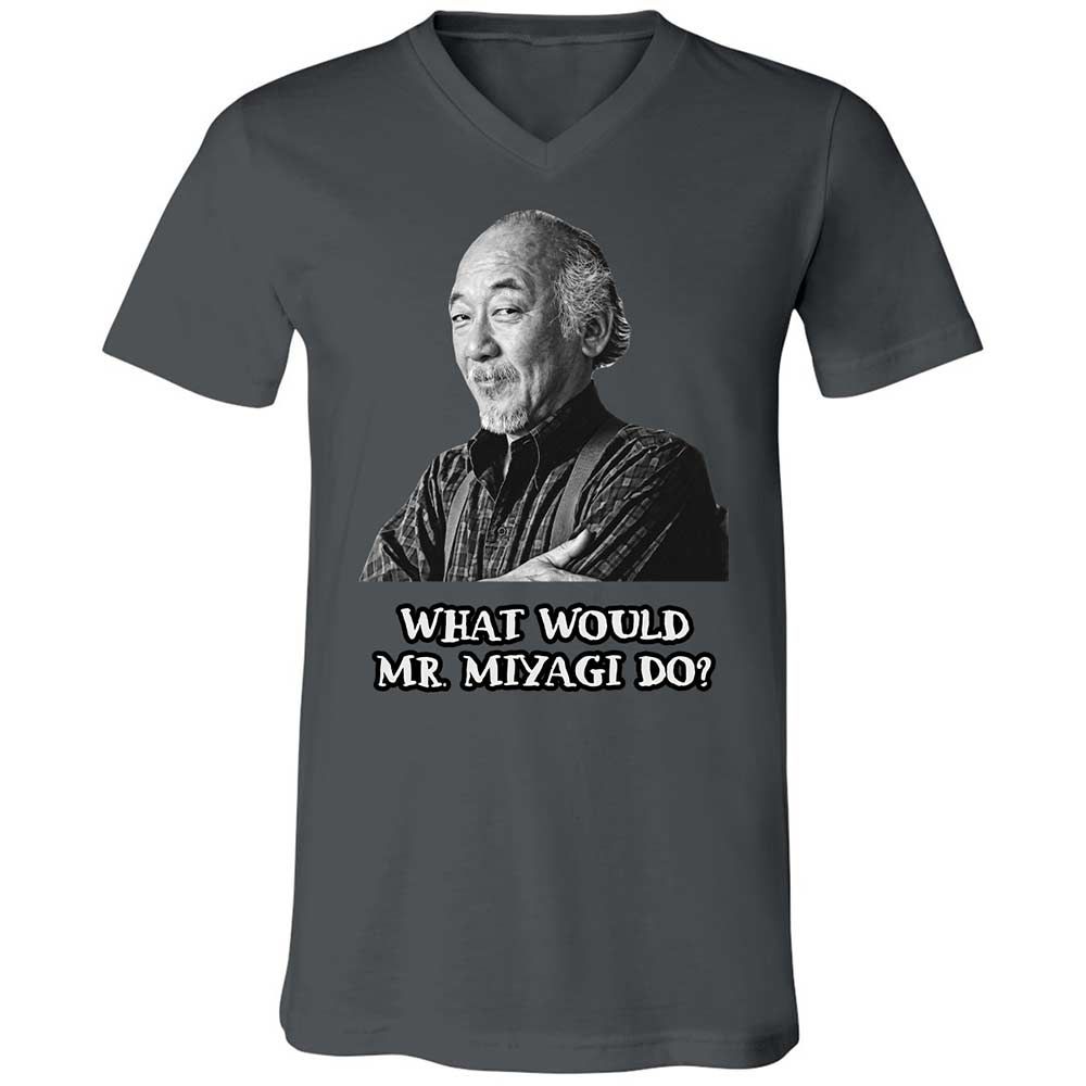 Unisex V-Neck T-Shirt - UKRZ7AXC - Asphalt - 13