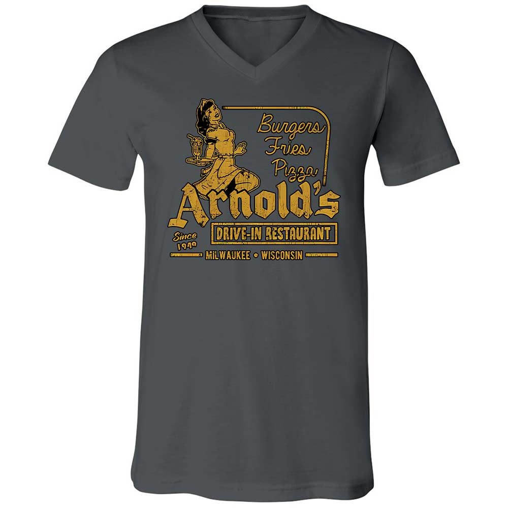 Unisex V-Neck T-Shirt - FBBYRD4L - Asphalt - 13