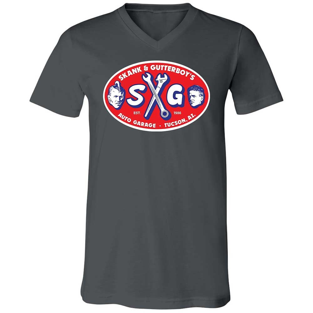 Unisex V-Neck T-Shirt - JSTFP5UX - Asphalt - 13
