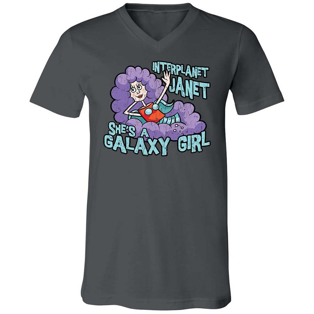 Unisex V-Neck T-Shirt - T5T3RW7Y - Asphalt - 13