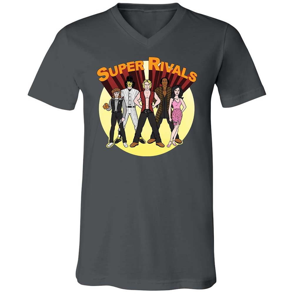 Unisex V-Neck T-Shirt - 1EA6MGTG - Asphalt - 13