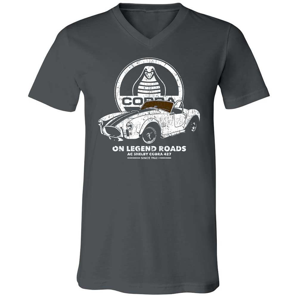 Unisex V-Neck T-Shirt - 3B31WVN8 - Asphalt - 13