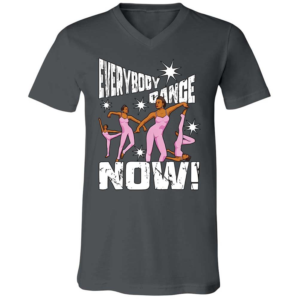 Unisex V-Neck T-Shirt - 9KWT5MVW - Asphalt - 13