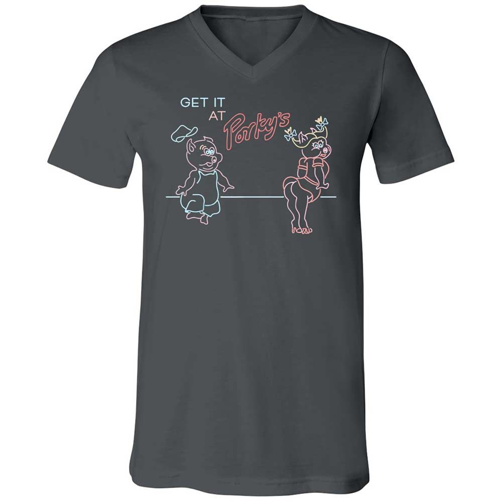 Unisex V-Neck T-Shirt - CNWSTWEY - Asphalt - 13