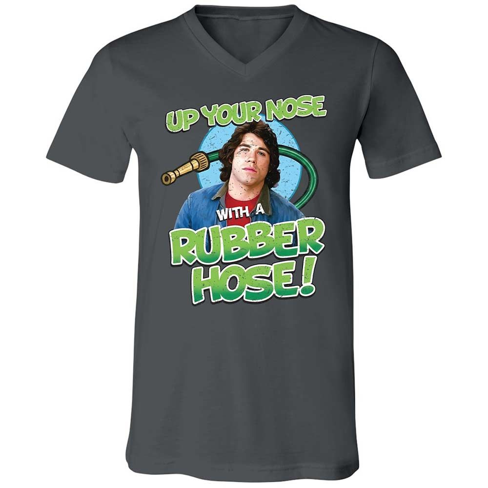 Unisex V-Neck T-Shirt - QF5Q29PY - Asphalt - 13