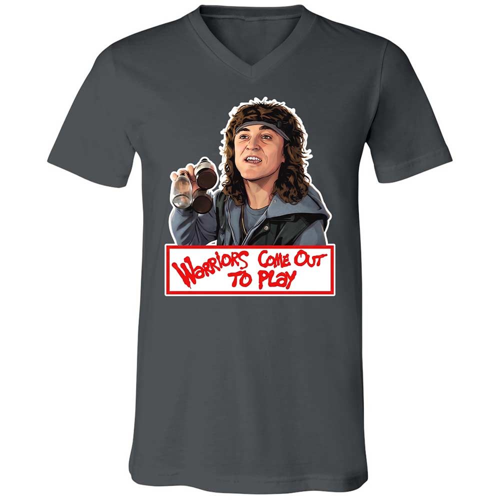 Unisex V-Neck T-Shirt - CEZQG2CL - Asphalt - 13