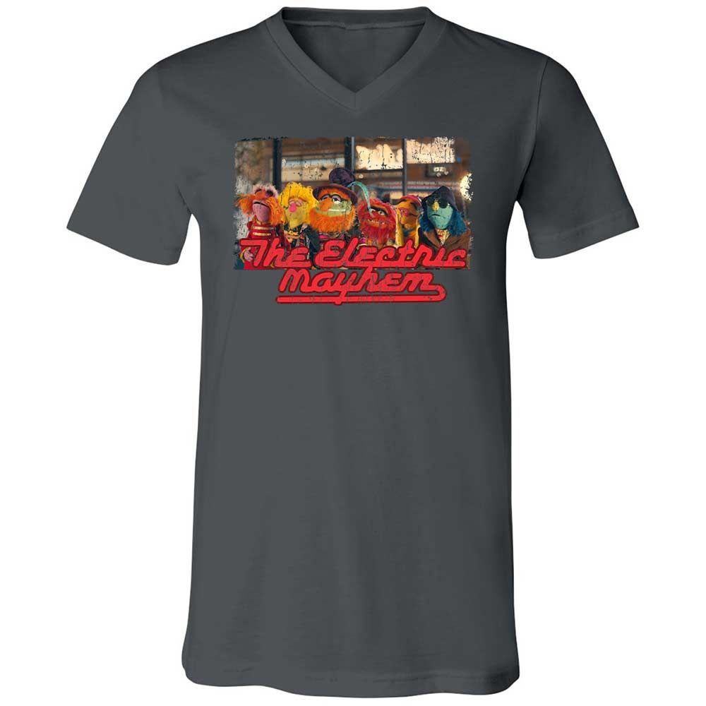 Unisex V-Neck T-Shirt - 987VZXV6 - Asphalt - 13