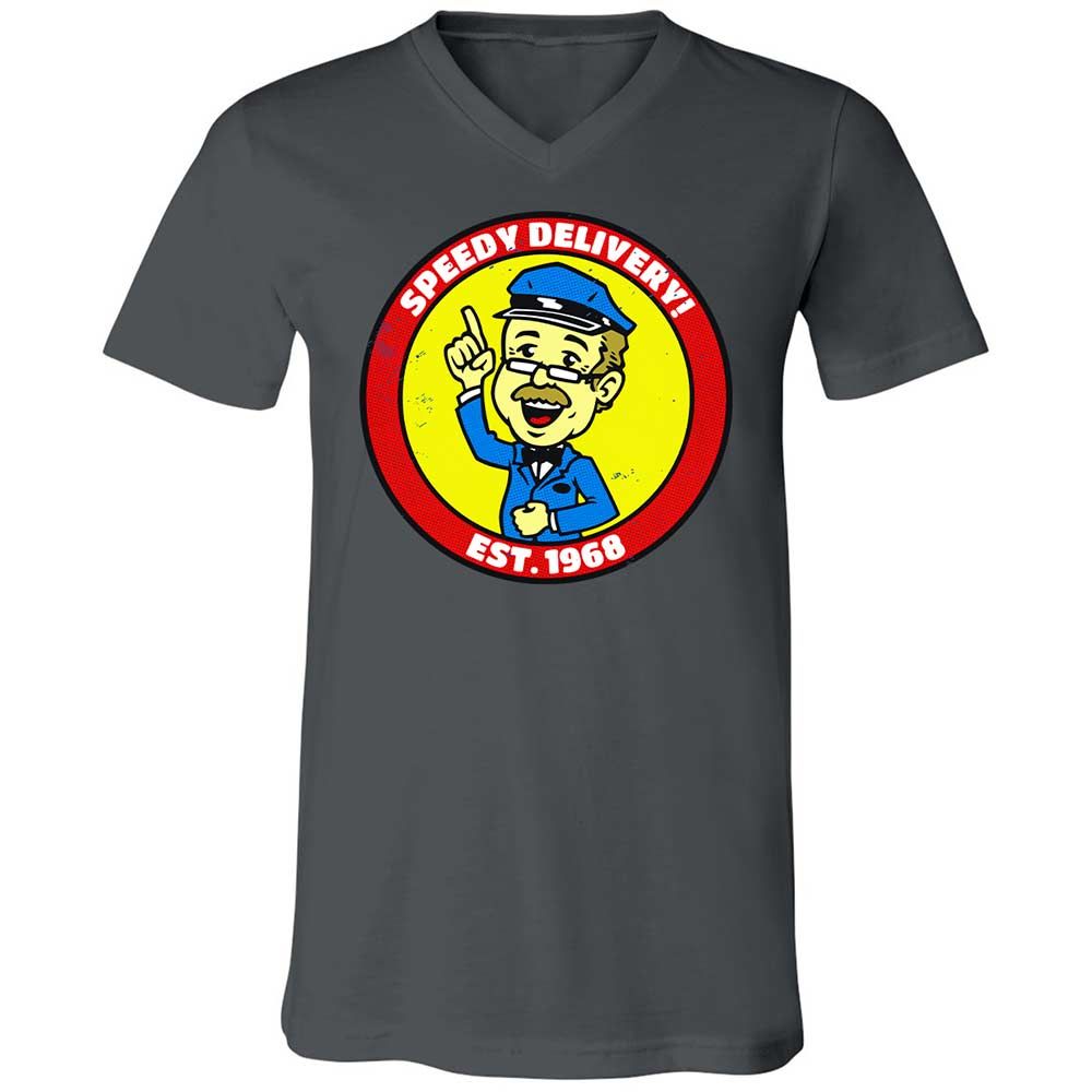 Unisex V-Neck T-Shirt - J7W1R6RQ - Asphalt - 13