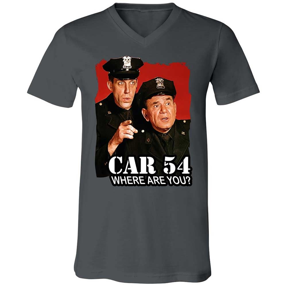 Unisex V-Neck T-Shirt - G4WAZ7GJ - Asphalt - 13